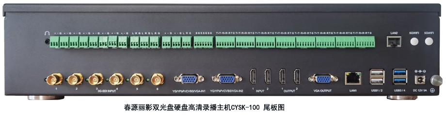 CYSK-100 后面板